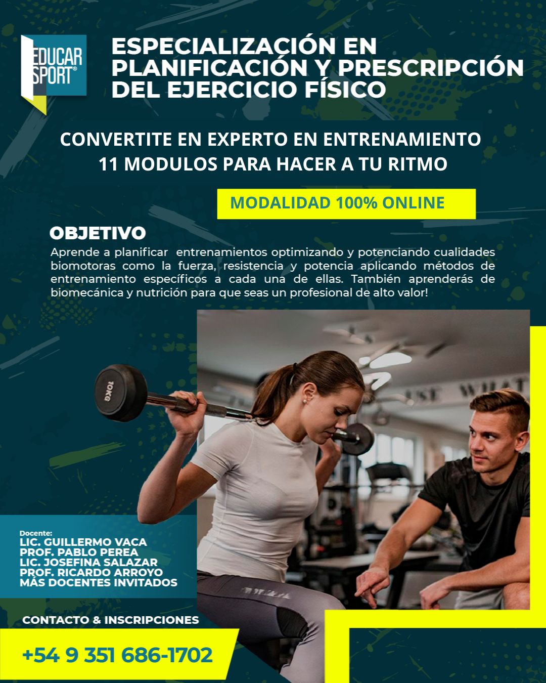 Especialización en Planificación y Prescripción del Ejercicio Físico