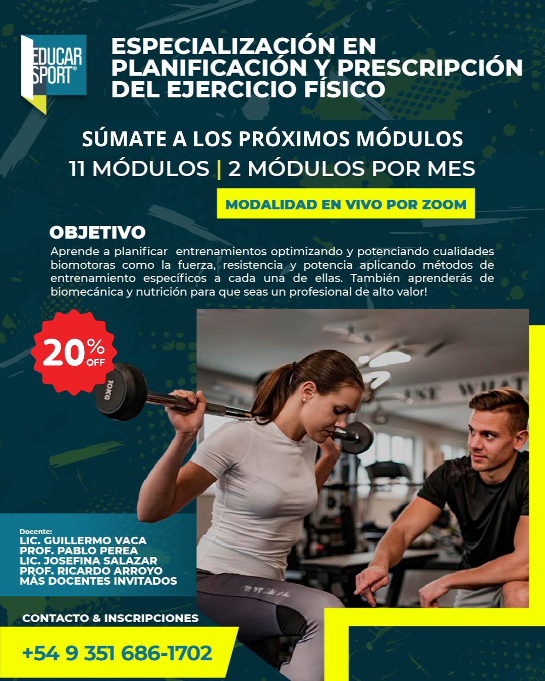 Especialización en Planificación y Prescripción del Ejercicio Físico