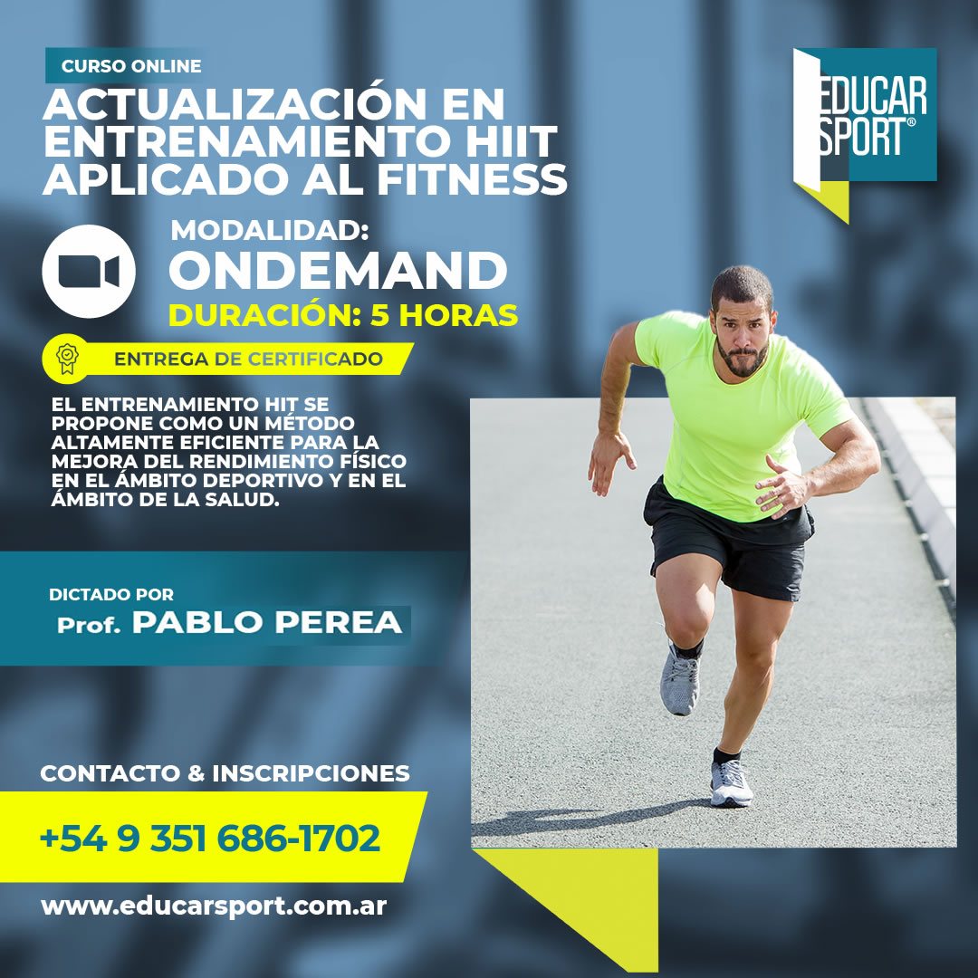 Entrenamiento HIIT Aplicado al Fitness
