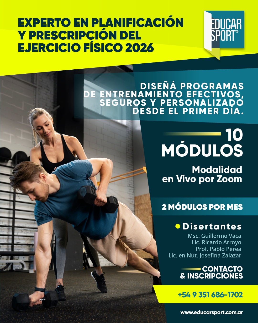 EXPERTO EN PLANIFICACION Y PRESCRIPCION DEL EJERCICIO FISICO 2026