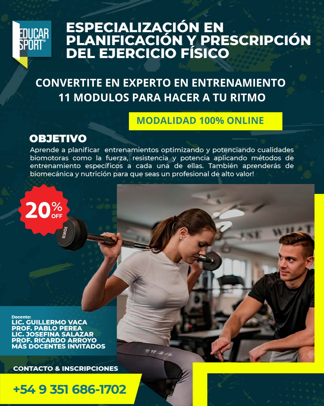 Especialización en Planificación y Prescripción del Ejercicio Físico