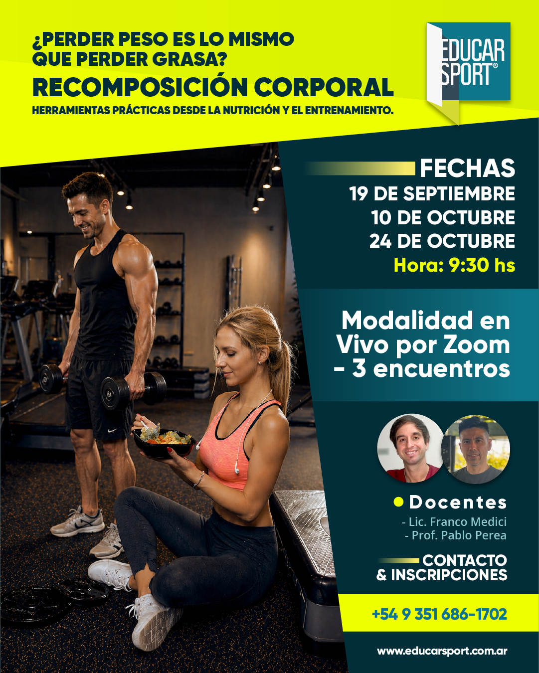 Recomposición corporal - Herramientas practicas desde la nutrición y el entrenamiento