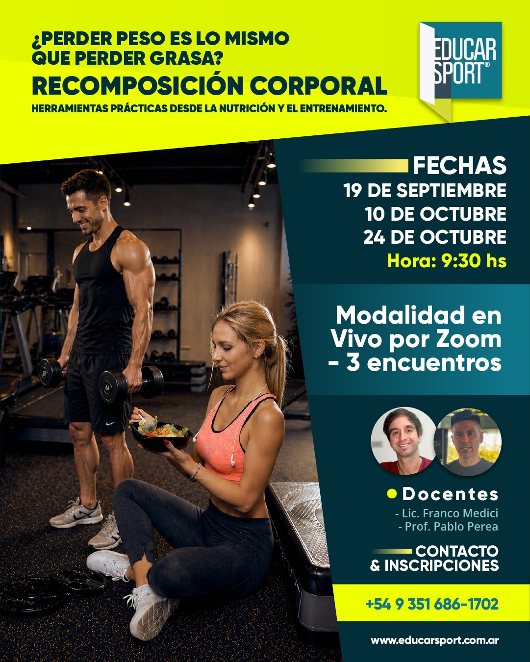 Recomposición corporal - Herramientas practicas desde la nutrición y el entrenamiento